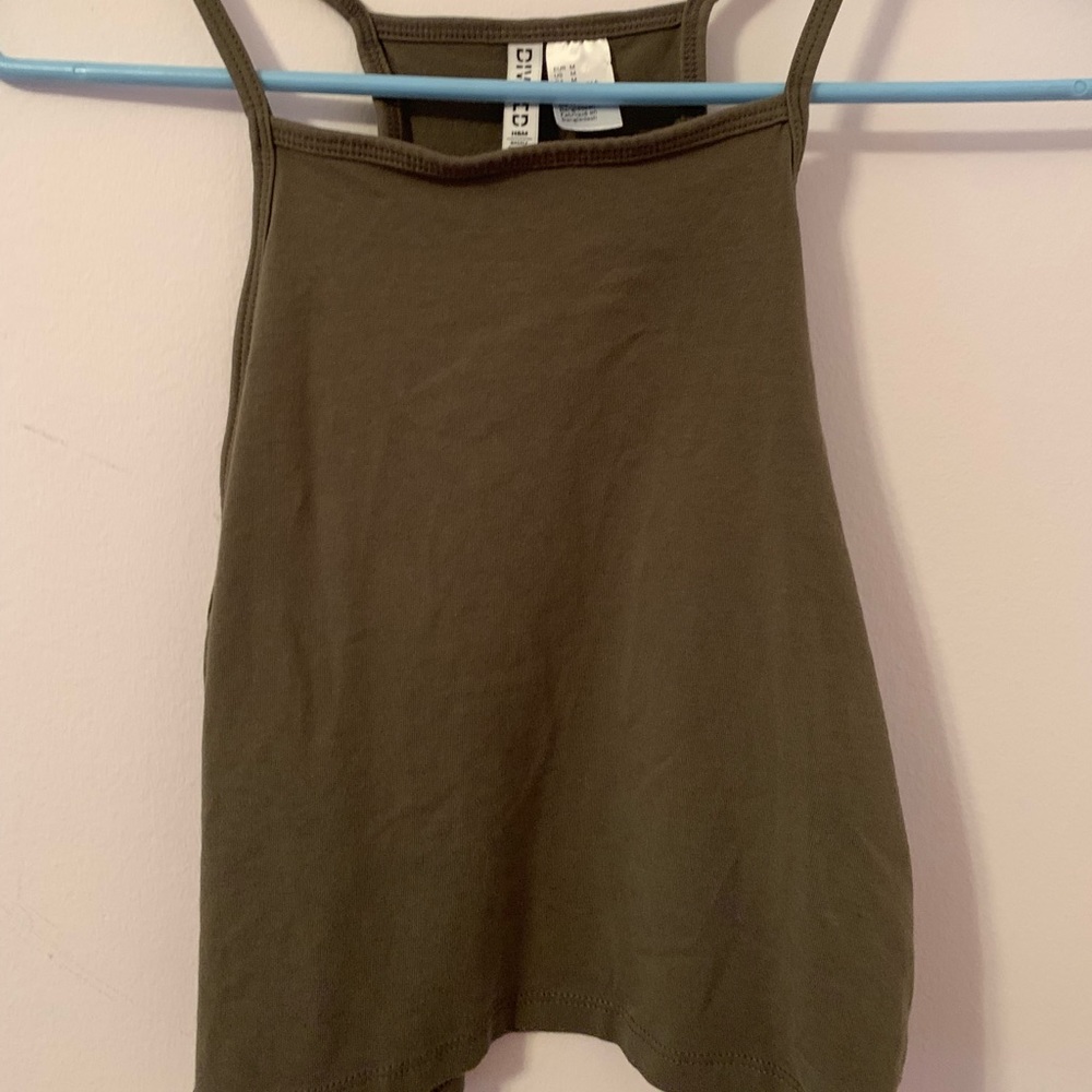 Green halter top